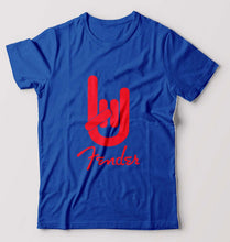Load image into Gallery viewer, Fender Rock Hand T-Shirt for Men-Royal Blue-Ektarfa.online
