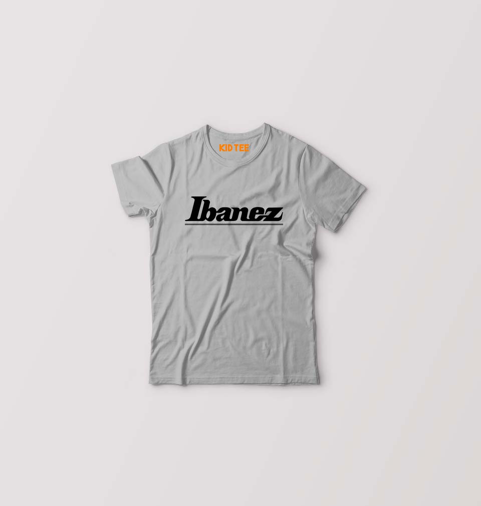 Ibanez Guitar Kids T-Shirt for Boy/Girl-Grey-Ektarfa.online