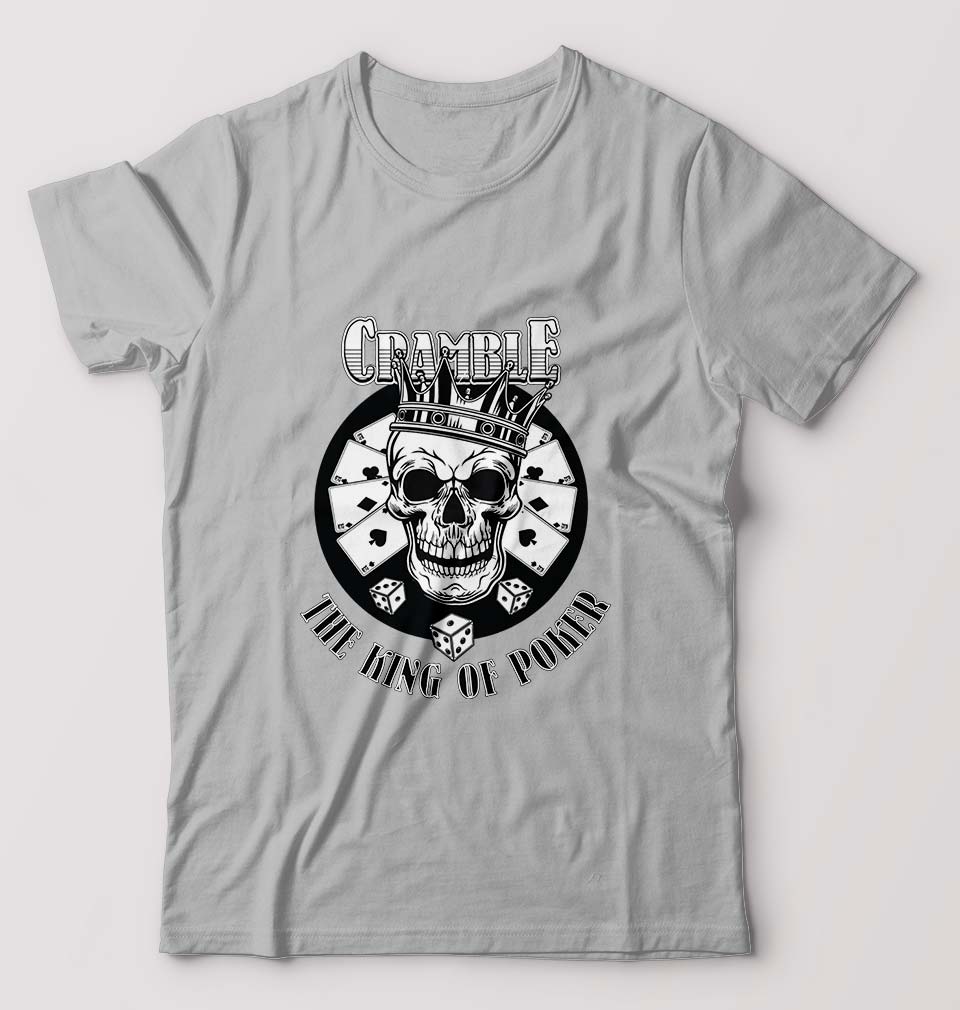 Poker T-Shirt for Men-Grey Melange-Ektarfa.online