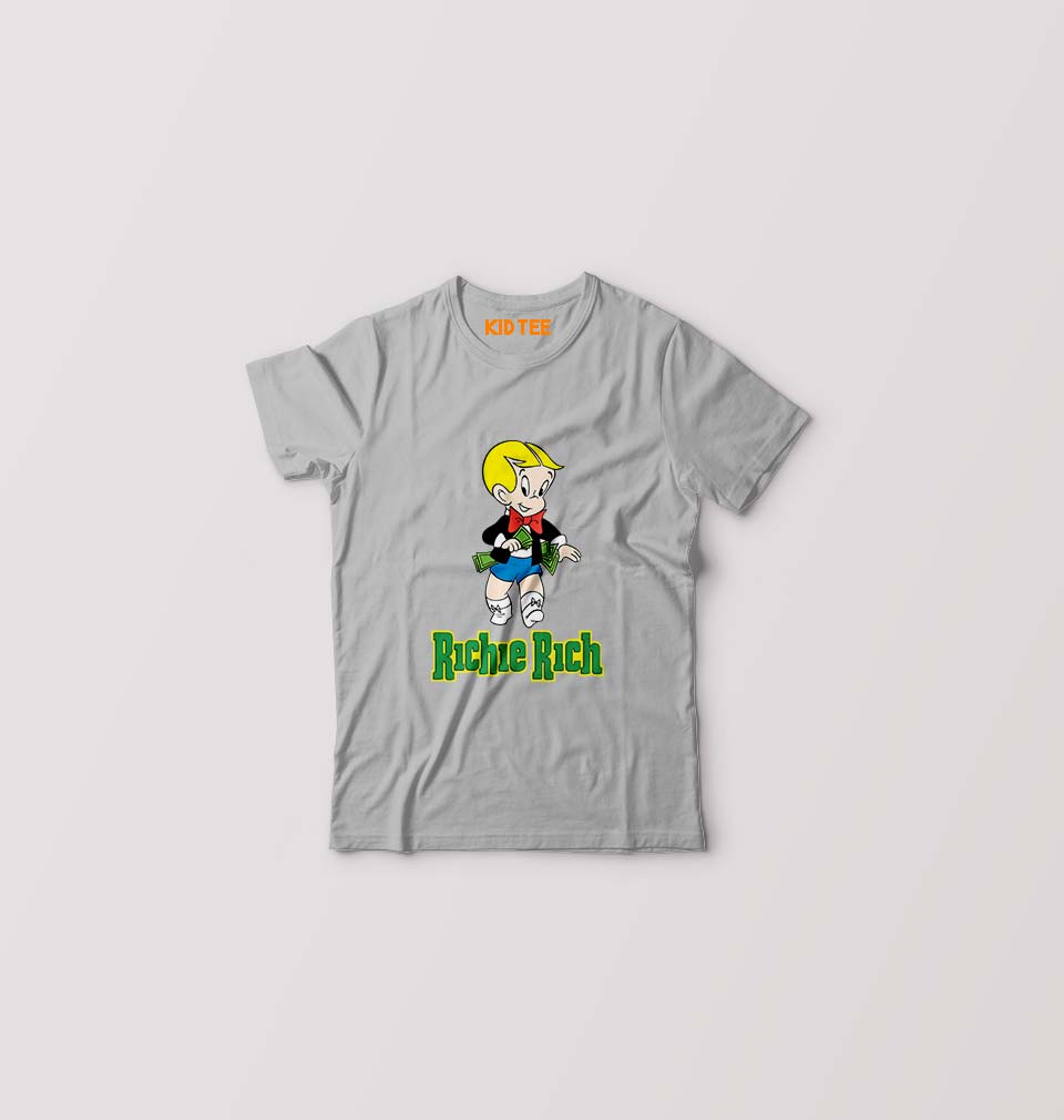 Richie Rich Kids T-Shirt for Boy/Girl-Grey-Ektarfa.online