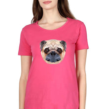 Load image into Gallery viewer, Pug Dog T-Shirt for Women-Pink-Ektarfa.online
