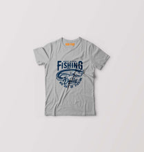 Load image into Gallery viewer, Fishing Kids T-Shirt for Boy/Girl-Grey-Ektarfa.online
