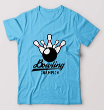 Load image into Gallery viewer, Bowling Champion T-Shirt for Men-Light Blue-Ektarfa.online
