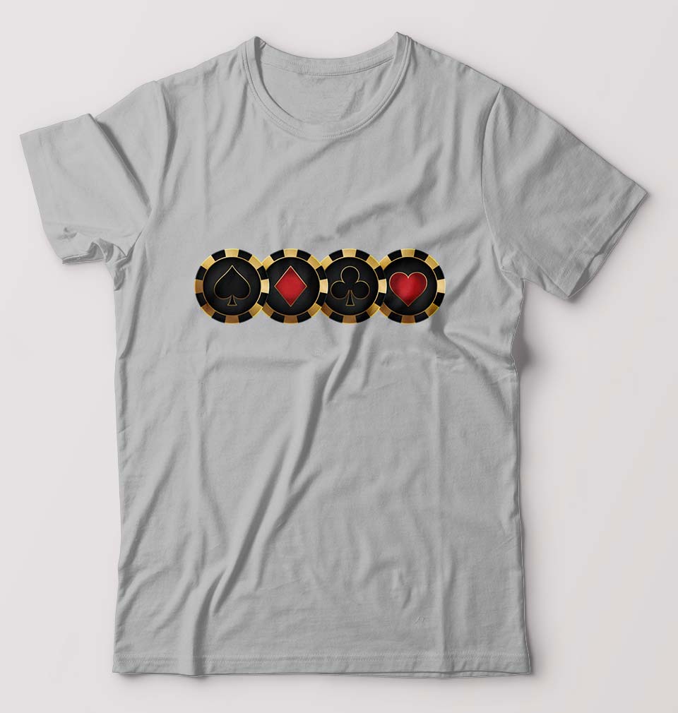 Poker T-Shirt for Men-Grey Melange-Ektarfa.online