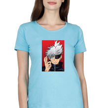 Load image into Gallery viewer, Sukuna Anime T-Shirt for Women-Light Blue-Ektarfa.online
