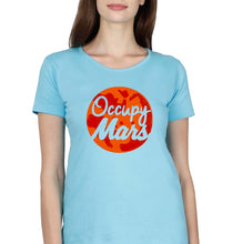 Load image into Gallery viewer, Occupy Mars Elon Musk T-Shirt for Women-Light Blue-Ektarfa.online
