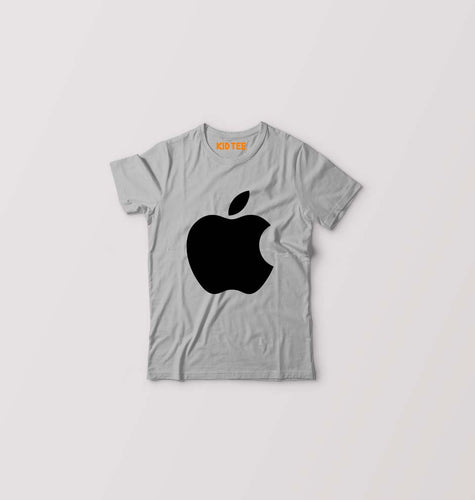 Apple Kids T-Shirt for Boy/Girl-Grey-Ektarfa.online