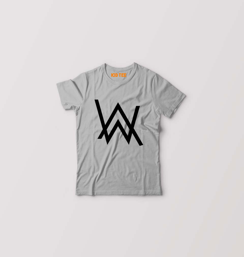 Alan Walker Kids T-Shirt for Boy/Girl-Grey-Ektarfa.online