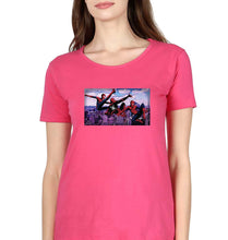 Load image into Gallery viewer, Spiderman Superhero T-Shirt for Women-Pink-Ektarfa.online
