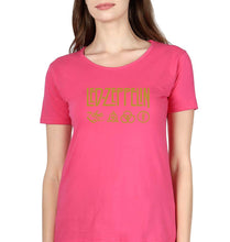 Load image into Gallery viewer, Led Zeppelin T-Shirt for Women-Pink-Ektarfa.online
