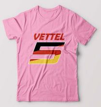 Load image into Gallery viewer, Sebastian Vettel F1 T-Shirt for Men-Light Baby Pink-Ektarfa.online
