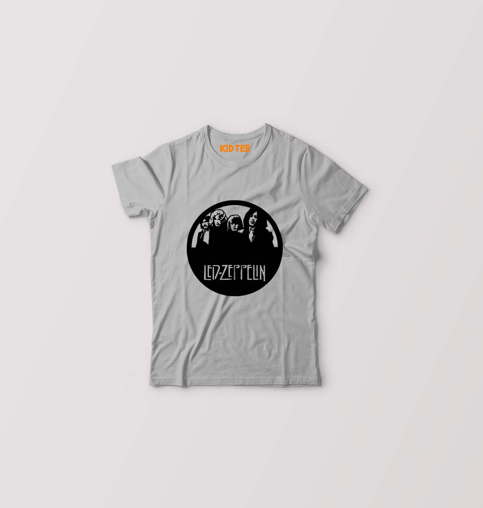 Led Zeppelin Kids T-Shirt for Boy/Girl-Grey-Ektarfa.online