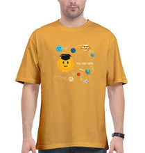 Load image into Gallery viewer, Solar System Oversized T-Shirt for Men-Golden Yellow-Ektarfa.online
