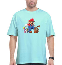Load image into Gallery viewer, Mario Oversized T-Shirt for Men-Mint-Ektarfa.online
