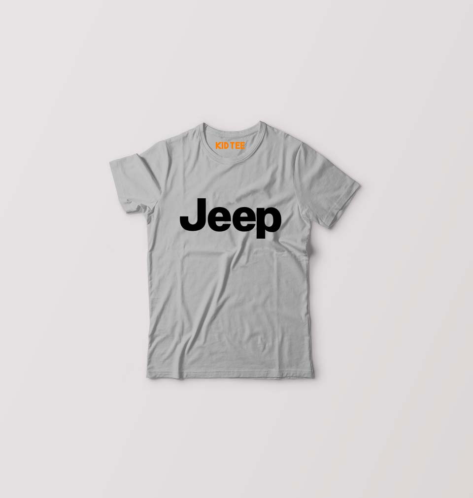 Jeep Kids T-Shirt for Boy/Girl-Grey-Ektarfa.online