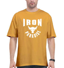 Load image into Gallery viewer, Iron Paradise Oversized T-Shirt for Men-Golden Yellow-Ektarfa.online
