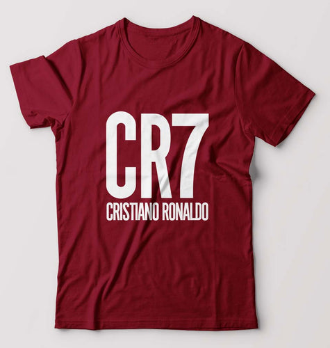 Cristiano Ronaldo CR7 T-Shirt for Men-Maroon-Ektarfa.online