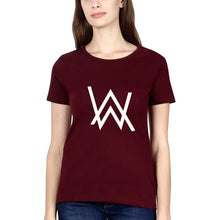 Load image into Gallery viewer, Alan Walker T-Shirt for Women-Maroon-Ektarfa.online
