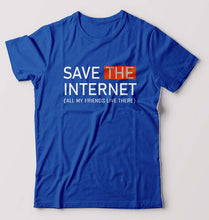 Load image into Gallery viewer, Internet Funny T-Shirt for Men-Royal Blue-Ektarfa.online
