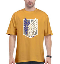 Load image into Gallery viewer, Attack on Titan Oversized T-Shirt for Men-Golden Yellow-Ektarfa.online
