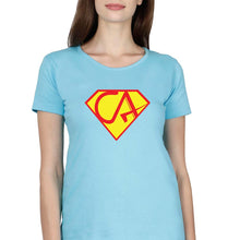 Load image into Gallery viewer, Chartered Accountants(CA) T-Shirt for Women-Light Blue-Ektarfa.online
