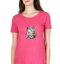 Load image into Gallery viewer, Tiger T-Shirt for Women-Pink-Ektarfa.online

