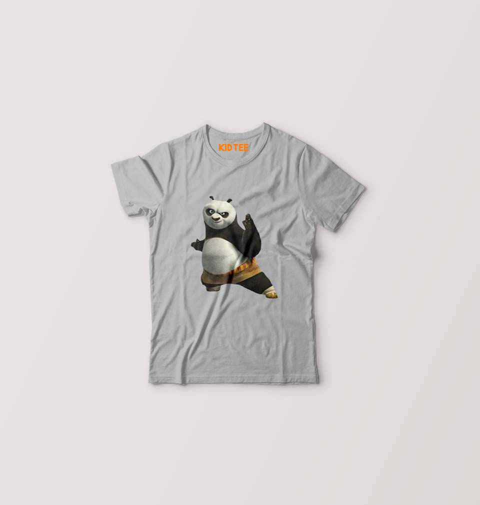 Kung Fu Panda Kids T-Shirt for Boy/Girl-Grey-Ektarfa.online