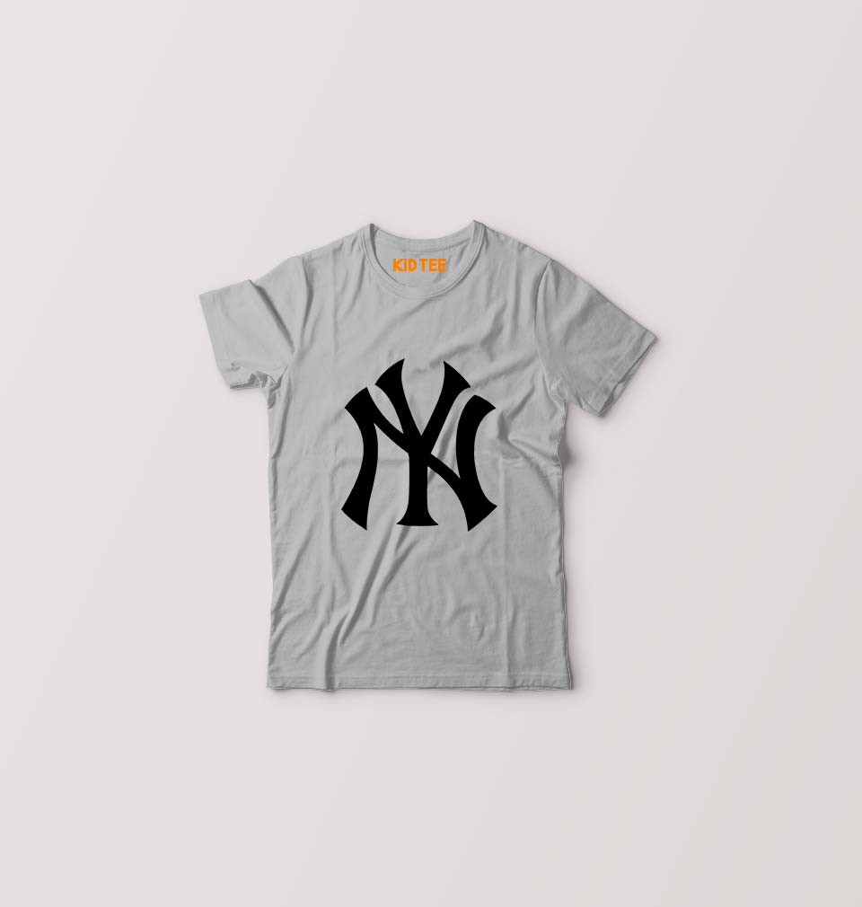 New York Yankees Kids T-Shirt for Boy/Girl-Grey-Ektarfa.online