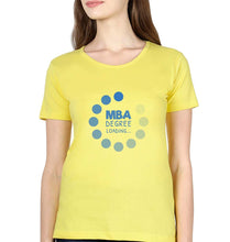 Load image into Gallery viewer, MBA T-Shirt for Women-Yellow-Ektarfa.online
