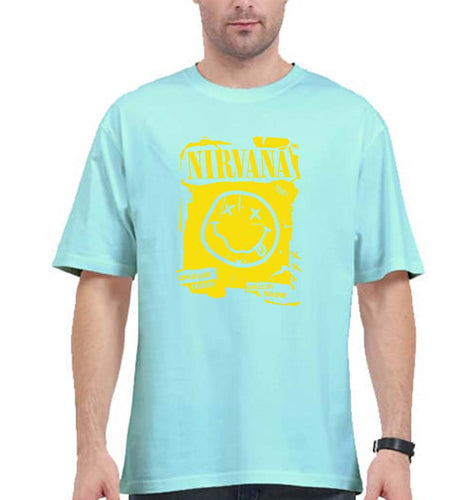 Nirvana Oversized T-Shirt for Men-Mint-Ektarfa.online