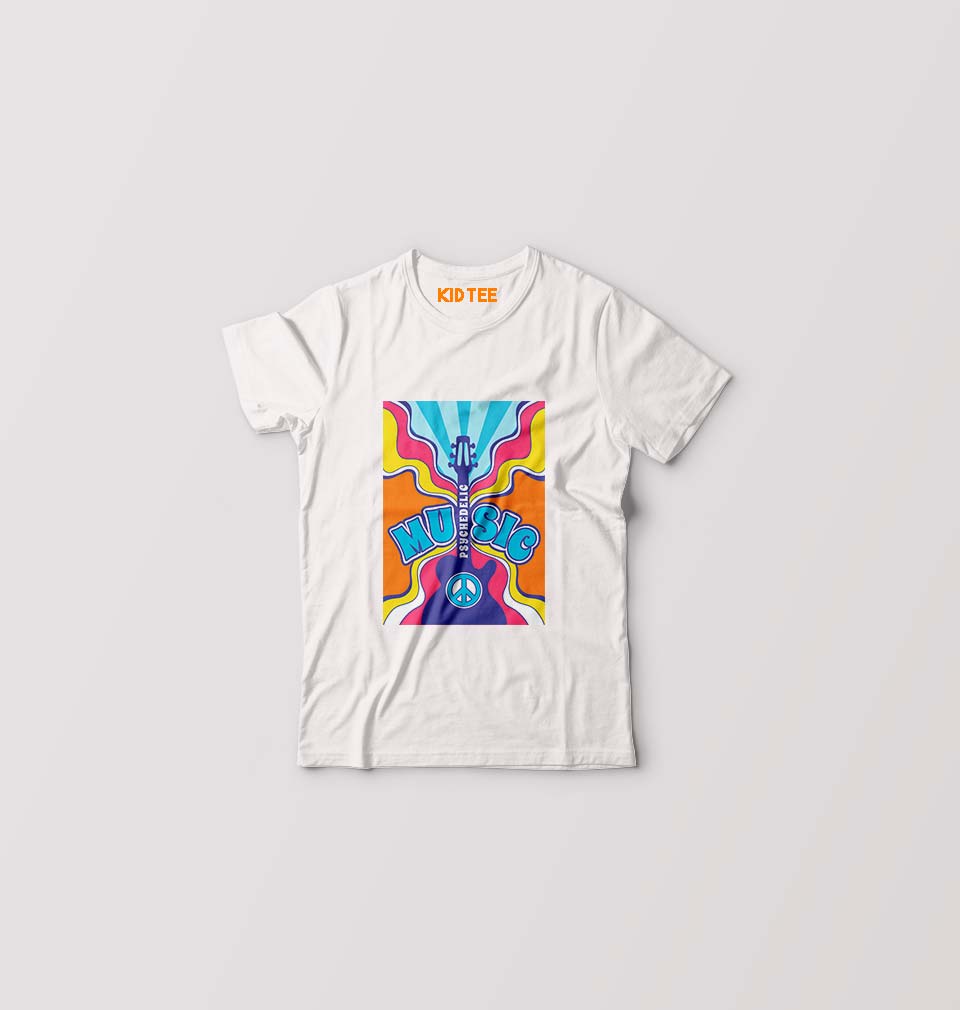 Psychedelic Kids T-Shirt for Boy/Girl-White-Ektarfa.online