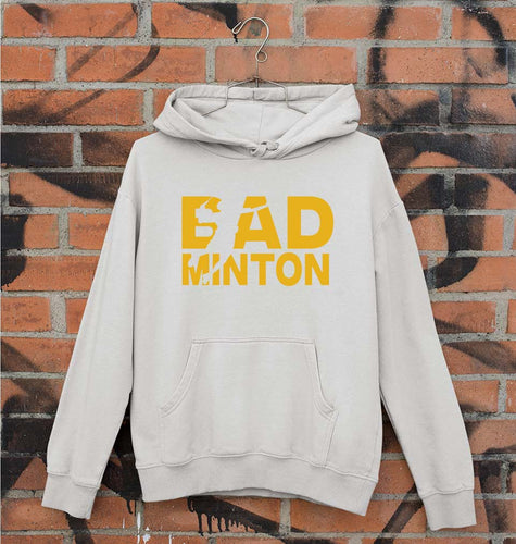Badminton Unisex Hoodie for Men/Women-Grey Melange-Ektarfa.online