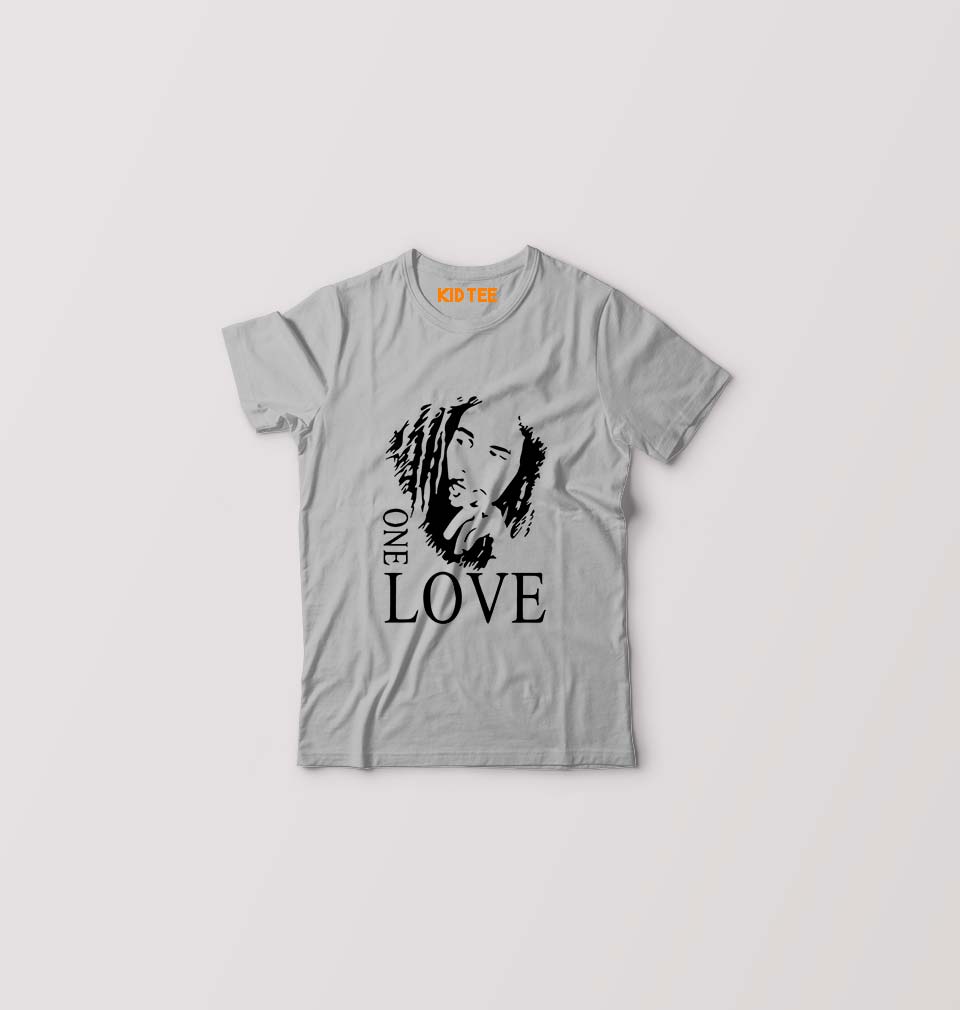 Bob Marley Kids T-Shirt for Boy/Girl-Grey-Ektarfa.online