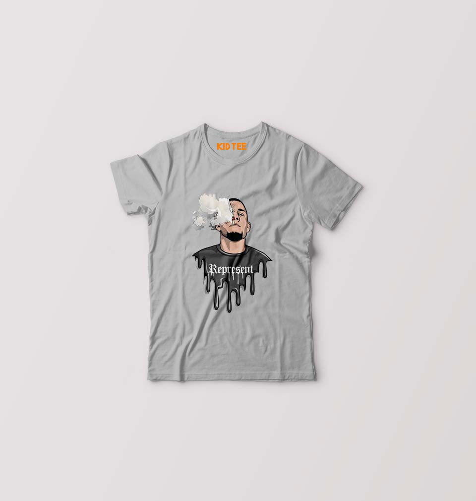 Nate Diaz UFC Kids T-Shirt for Boy/Girl-Grey-Ektarfa.online