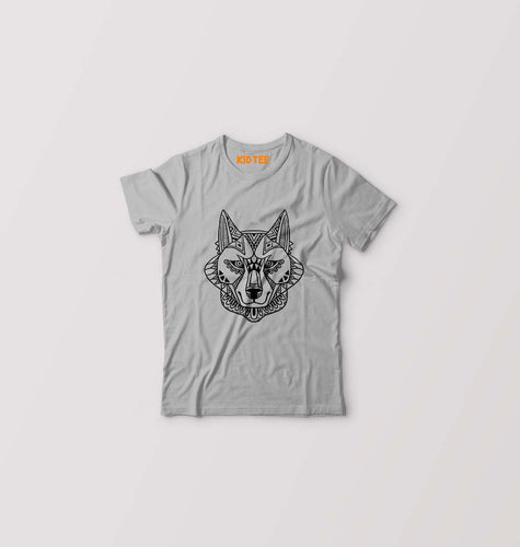 WOLF Kids T-Shirt for Boy/Girl-Grey-Ektarfa.online
