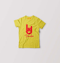 Load image into Gallery viewer, Fender Rock Hand Kids T-Shirt for Boy/Girl-Yellow-Ektarfa.online
