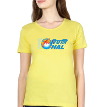 Load image into Gallery viewer, Hindustan Aeronautics Limited (HAL) T-Shirt for Women-Yellow-Ektarfa.online
