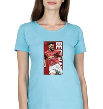 Load image into Gallery viewer, David Beckham T-Shirt for Women-Light Blue-Ektarfa.online
