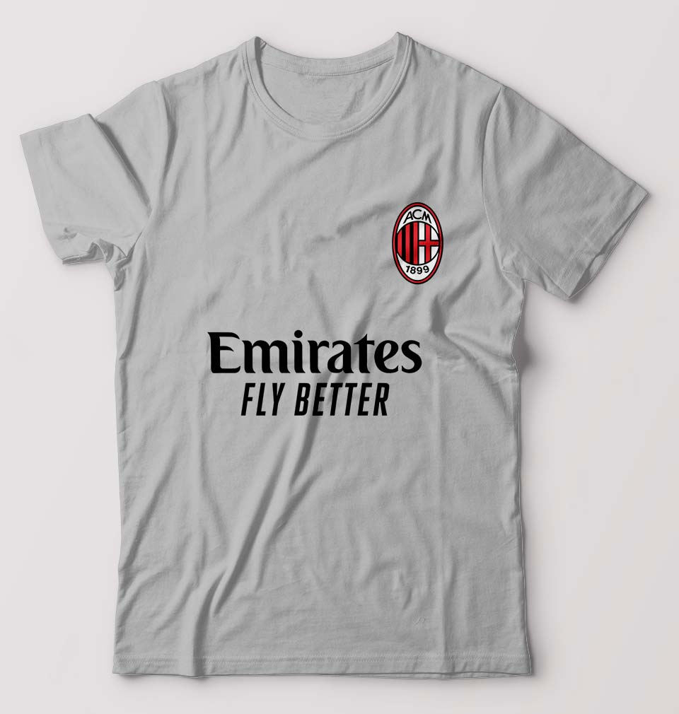 A.C. Milan 2021-22 T-Shirt for Men-Grey Melange-Ektarfa.online