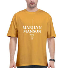 Load image into Gallery viewer, Marilyn Manson Oversized T-Shirt for Men-Golden Yellow-Ektarfa.online
