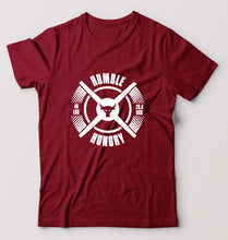 Load image into Gallery viewer, Humble Hungry Gym T-Shirt for Men-Maroon-Ektarfa.online

