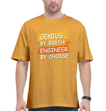 Load image into Gallery viewer, Genius Engineer Oversized T-Shirt for Men-Golden Yellow-Ektarfa.online

