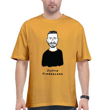 Load image into Gallery viewer, Justin Timberlake Oversized T-Shirt for Men-Golden Yellow-Ektarfa.online
