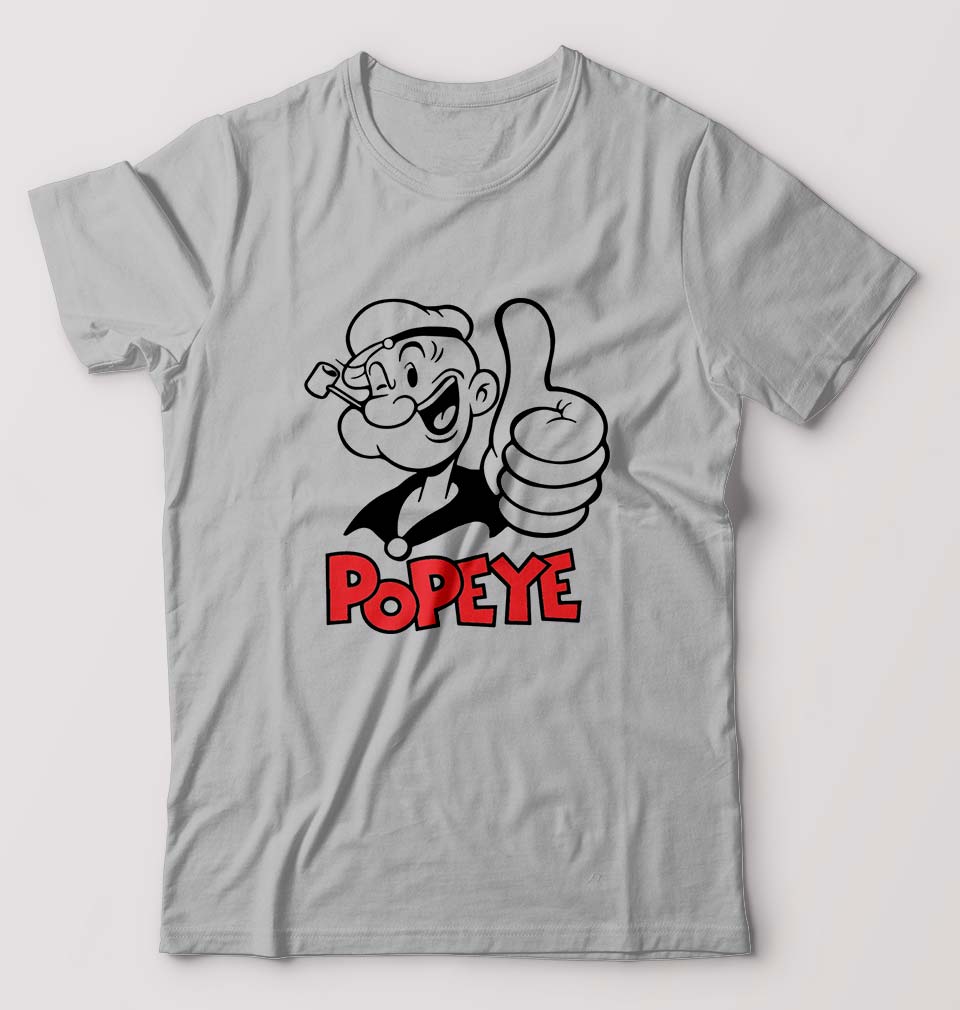 Popeye T-Shirt for Men-Grey Melange-Ektarfa.online