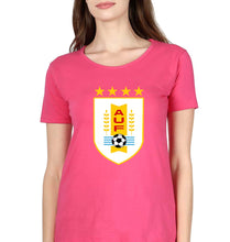 Load image into Gallery viewer, Uruguay Football T-Shirt for Women-Pink-Ektarfa.online
