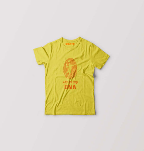 Badminton Kids T-Shirt for Boy/Girl-Mustard Yellow-Ektarfa.online