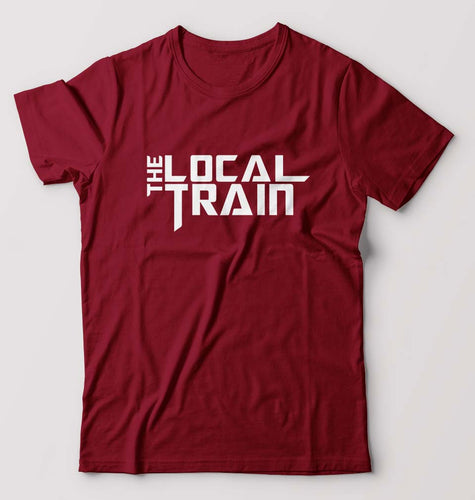 The Local Train T-Shirt for Men-Maroon-Ektarfa.online