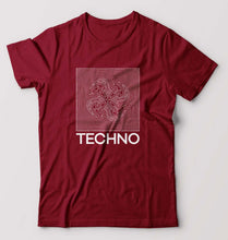 Load image into Gallery viewer, Techno T-Shirt for Men-Maroon-Ektarfa.online

