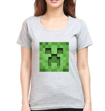 Load image into Gallery viewer, Minecraft T-Shirt for Women-Grey Melange-Ektarfa.online
