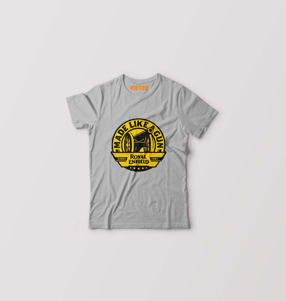 Royal Enfield Kids T-Shirt for Boy/Girl-Grey-Ektarfa.online
